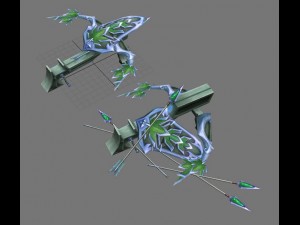 game model arena - wizard ballista dark elves 01 3Dモデル