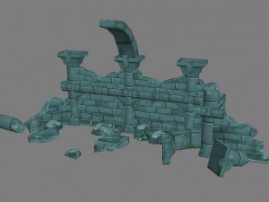 game model interior wall studs altar arena strait Model 3D