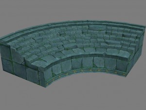 game model interior wall studs altar arena strait Model 3D