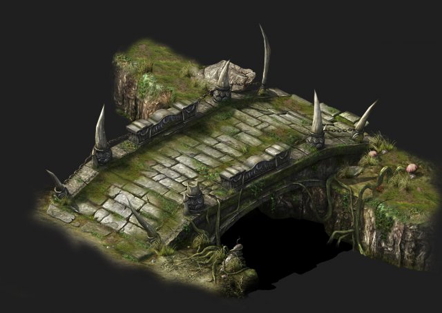 game models - poison valley scene - bridgestone 01 Model 3D .c4d .max .obj .3ds .fbx .stl .blend 