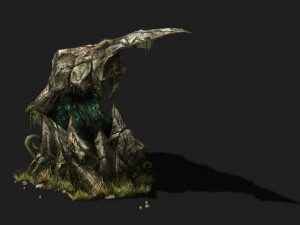 game models - poison valley scene - poison stone 3Dモデル