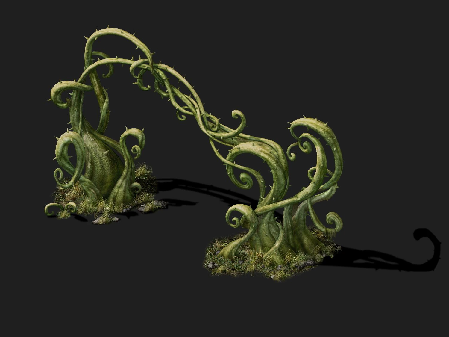 game models - poison valley scene - poisonous plan 3D Model .c4d .max .obj .3ds .fbx .stl .blend
