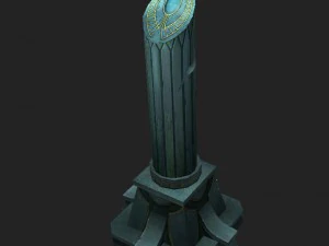 games models arena seabed column central region 0 3D Model