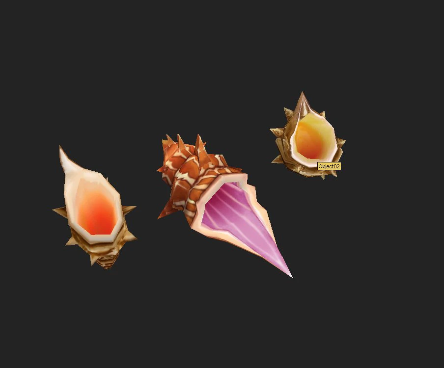 games models arena seabed area conch 0 01 3D Model .c4d .max .obj .3ds .fbx .stl .blend 