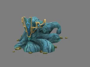 games models arena seabed area colossus head 01 3D Model