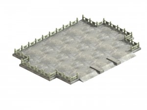 fumo mountain - palace architecture 3D Model