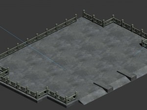 fumo mountain - palace architecture 3D Model