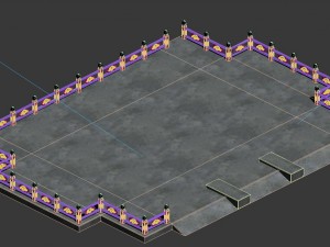 fumo mountain - palace architecture 3D Model