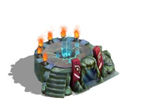 fogging mountains - altar 3D Model