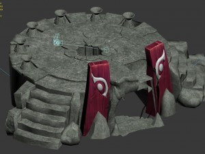 fogging mountains - altar 3D 모델