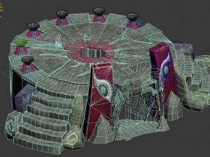 fogging mountains - altar 3D 모델