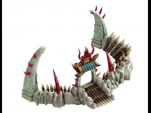 туманні гори - вівтарний вхід 3D Модель