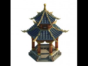 fumo mountain - gazebo Model 3D