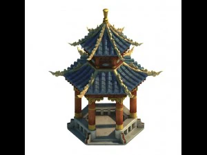fumo mountain - gazebo 3D Model