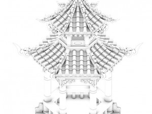 fumo mountain - gazebo Model 3D