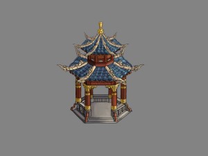 fumo mountain - gazebo Model 3D