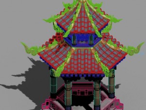 fumo mountain - gazebo Model 3D