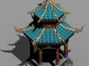 fumo mountain - gazebo 3D Model