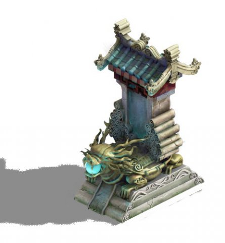 fushun mountain - dragon turtle stone 3D Model .c4d .max .obj .3ds .fbx .stl .blend 