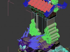 fushun mountain - dragon turtle stone 3D Model