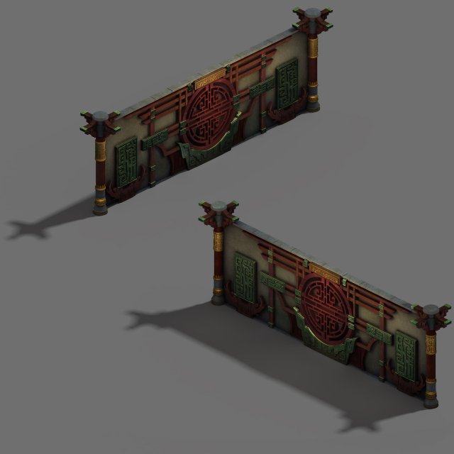 senior gang - front wall 01 Modello 3D .c4d .max .obj .3ds .fbx .stl .blend 