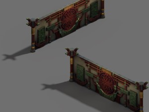 senior gang - front wall 01 3D 모델