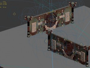 senior gang - front wall 01 Modello 3D