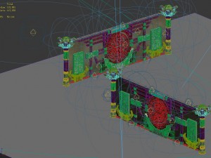 senior gang - front wall 01 Modello 3D