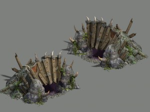 game scene model low-modulus model all models hav 3D Model