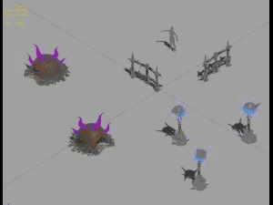 monster base - decoration 3D Model