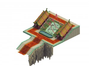 square - stairs - platform 3Dモデル