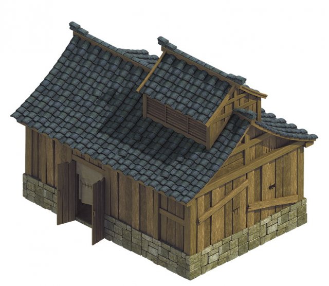 heyang city - house 03 Model 3D .c4d .max .obj .3ds .fbx .stl .blend 