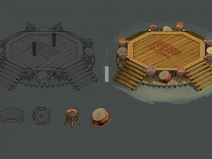 river city - contest the arena 3Dモデル