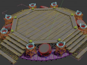 river city - contest the arena 3Dモデル