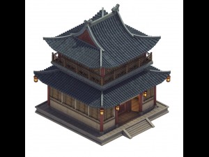 heyang city - double layer restaurant 3D Model