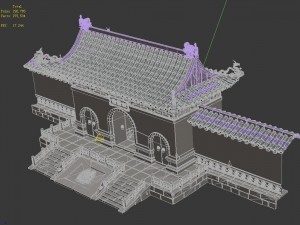 river city - temple gate 3D-Modell