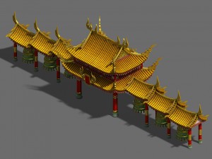 imperial city - the clock tower 3D Model