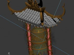 imperial - decoration bell tower 3D Model