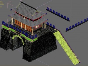 medium city - city gate 3D 모델