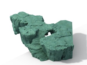 field - terrain stone ladder 3D Model
