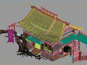 peach blossom village - inn 3D Model
