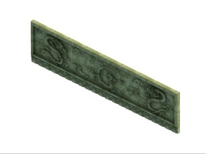 stone painting - dragon Modèle 3D