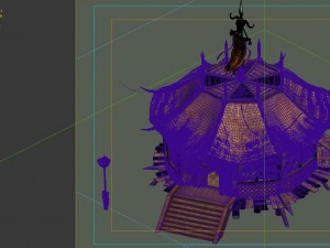 desert gobi - octagonal tent 02 3D 모델