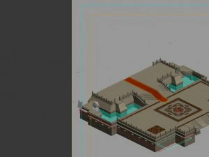 palace - the surface - guardrail 3D Model