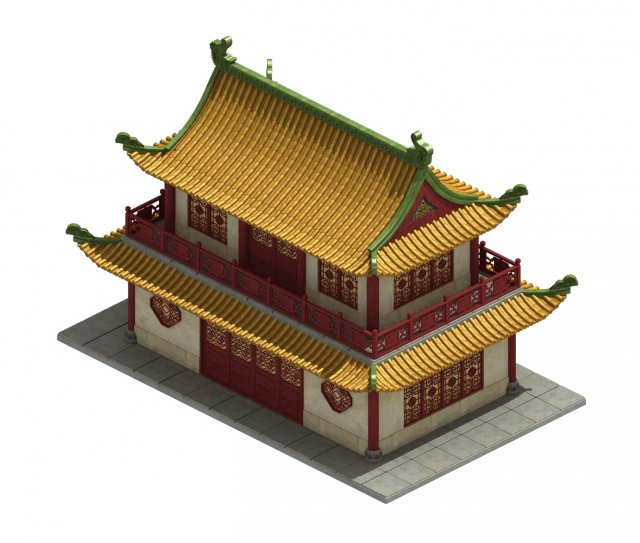 palace - the second floor of the palace 03 3D 모델 .c4d .max .obj .3ds .fbx .stl .blend 