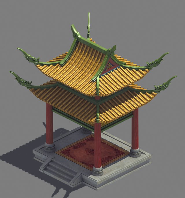 palace - fang ting 11 Modèle 3D .c4d .max .obj .3ds .fbx .stl .blend 
