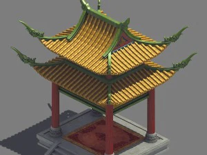 palace - fang ting 11 3D Model