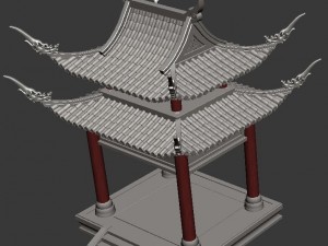 palace - fang ting 11 Modèle 3D