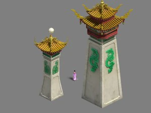 palace - high-rise view of the building 3D Model