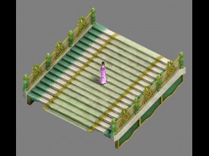 palace - stairs 02 3D Model